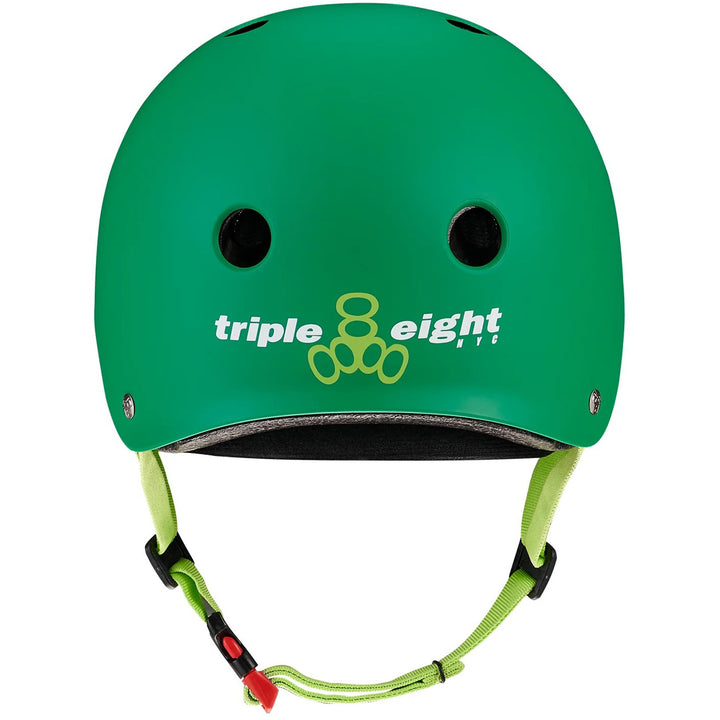 Triple 8 The Certfied Sweatsaver Skateboard Helmet Kelly Green Matte