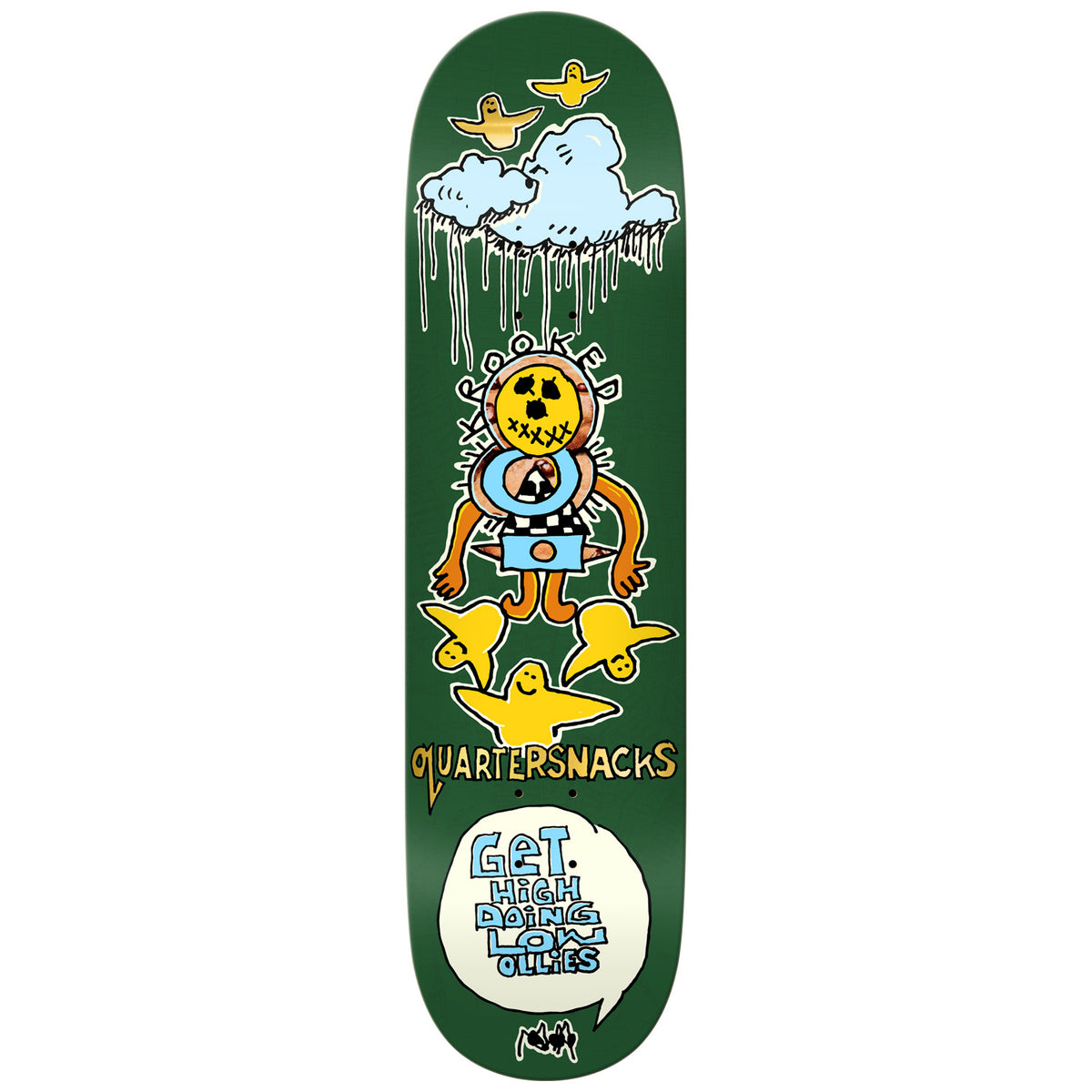 Krooked x Quartersnacks Get High 8.25 Skateboard Deck