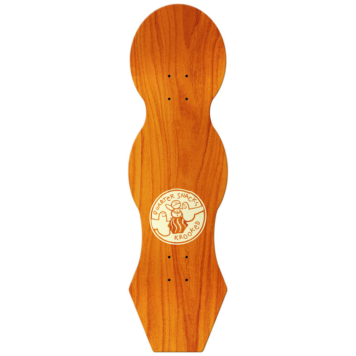 Krooked x Quartersnacks Snackman Cruiser 9.0 Skateboard Deck