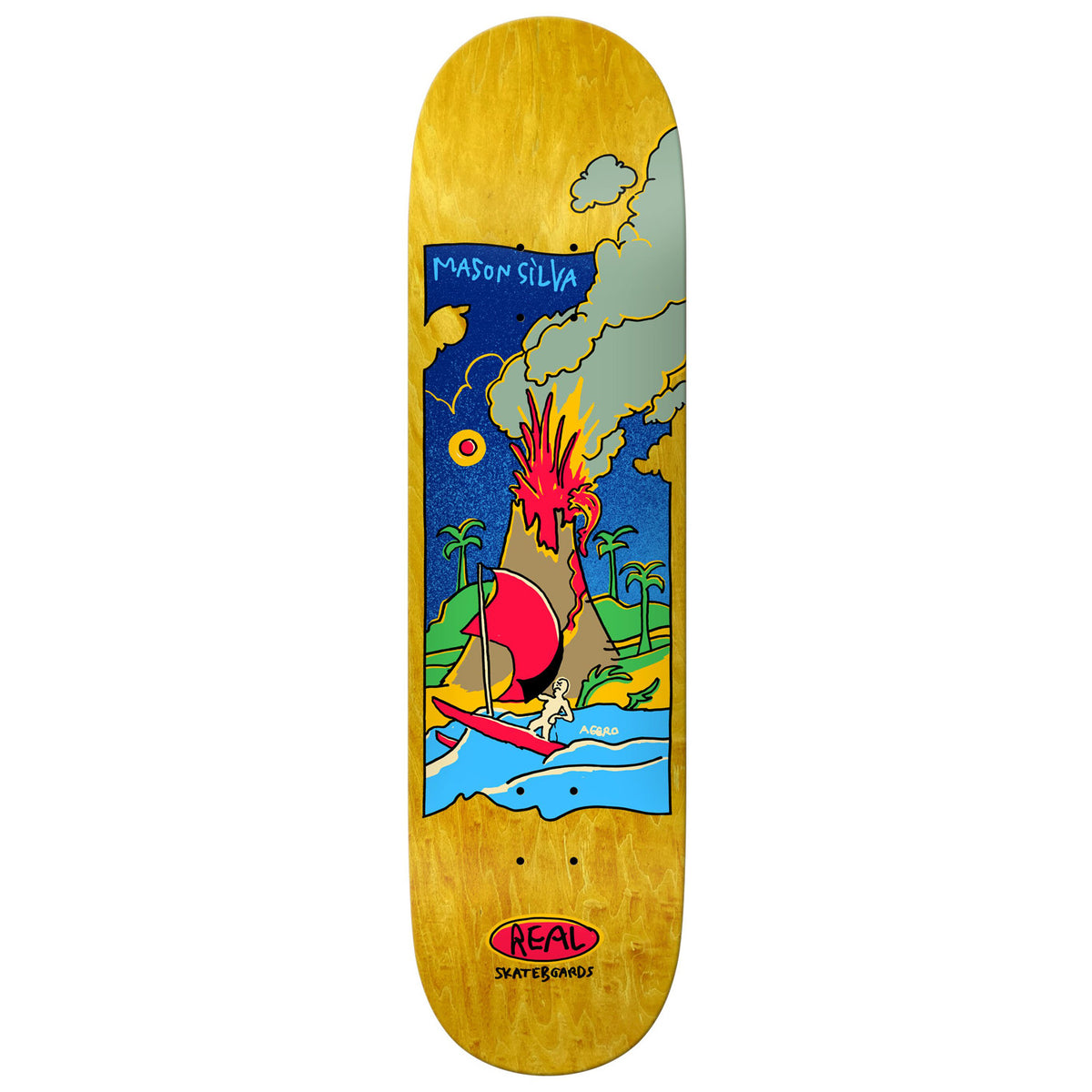 Real Mason Volcano True Fit 8.38 Skateboard Deck