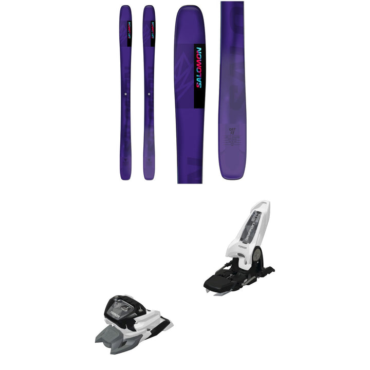 Salomon QST 98 Skis + Marker Griffon 13 ID Ski Bindings 2025
