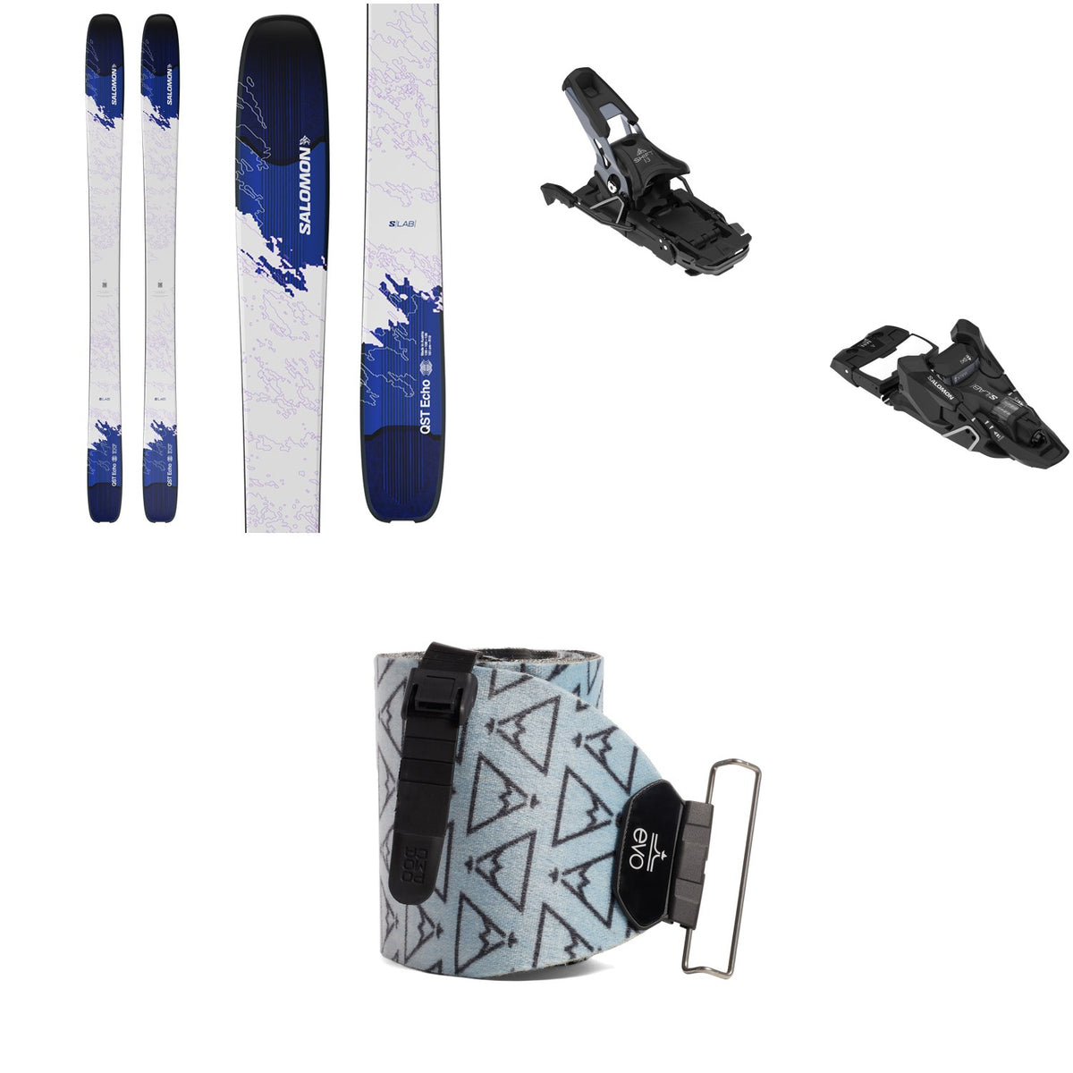 Salomon S/LAB QST Echo Skis + S/LAB Shift² MN 13 Alpine Touring Ski Bindings + evo x Pomoca Pro Glide Climbing Skins 2026