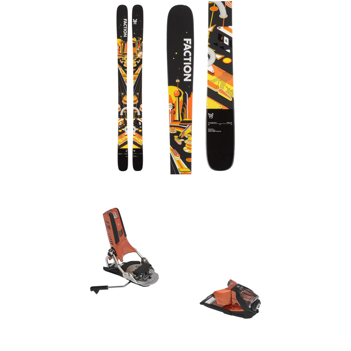 Faction Prodigy 2 Skis + Look Pivot 2.0 13 GW Ski Bindings 2026