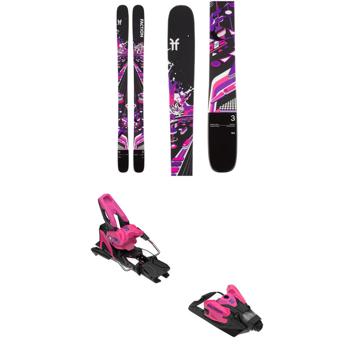 Faction Prodigy 3 Skis + Salomon Strive 14 MN Ski Bindings 2026