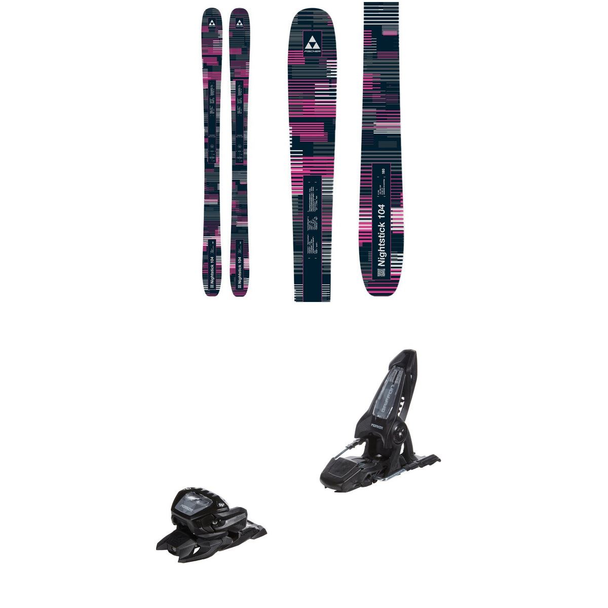 Fischer Nightstick 104 Skis + Marker Griffon 13 ID Ski Bindings 2026