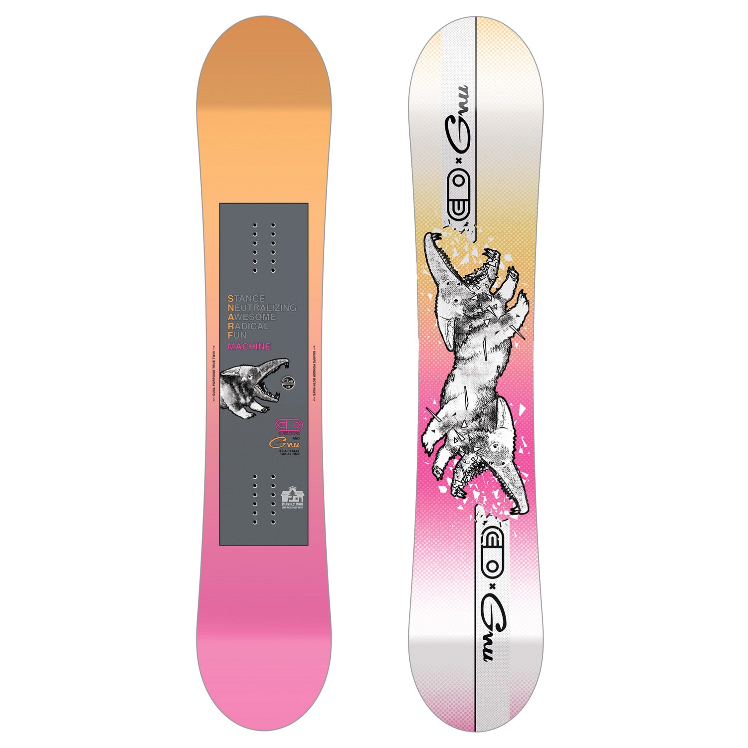 GNU x Airblaster S.N.A.R.F. Machine Snowboard 2026 – evo