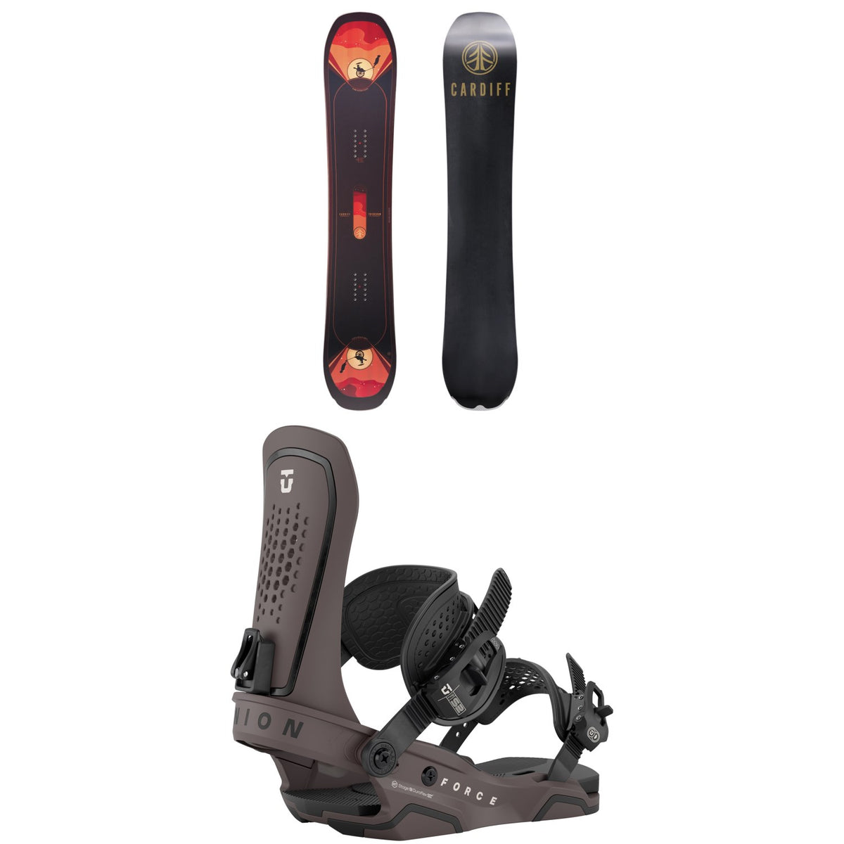 Cardiff Trickshaw Snowboard + Union Force Snowboard Bindings 2026