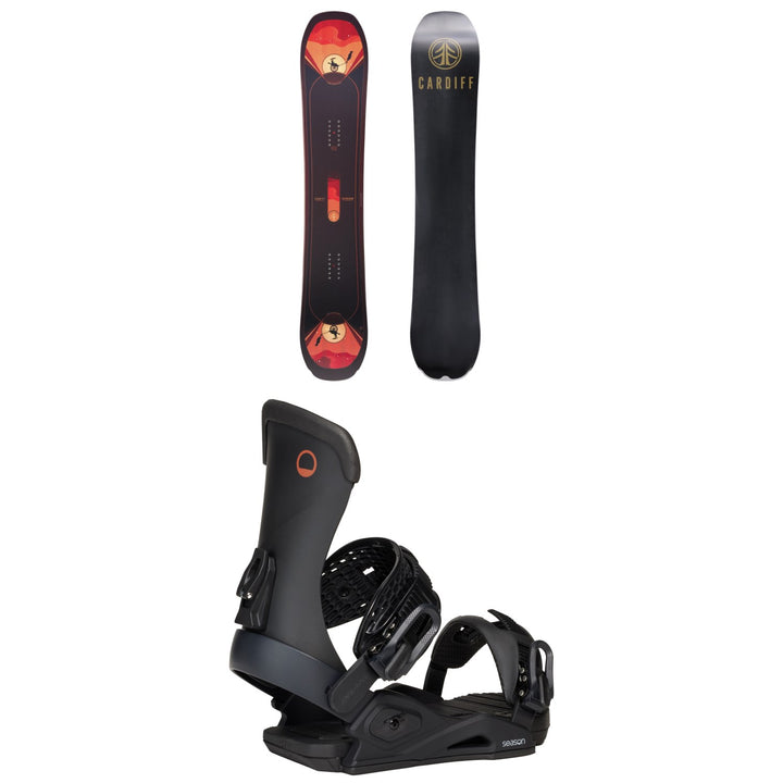 Cardiff Trickshaw Snowboard + Season Meld Snowboard Bindings 2026