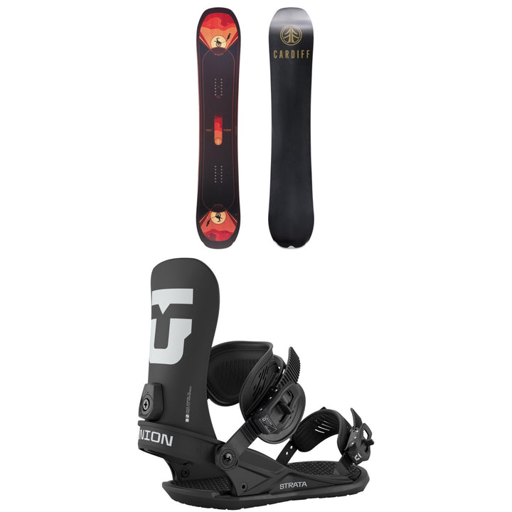 Cardiff Trickshaw Snowboard + Union Strata Snowboard Bindings 2026