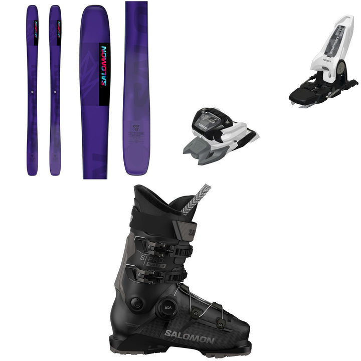 Salomon QST 98 Skis + Marker Griffon 13 ID Ski Bindings + Salomon S/Pro Supra BOA X100 Ski Boots 2025