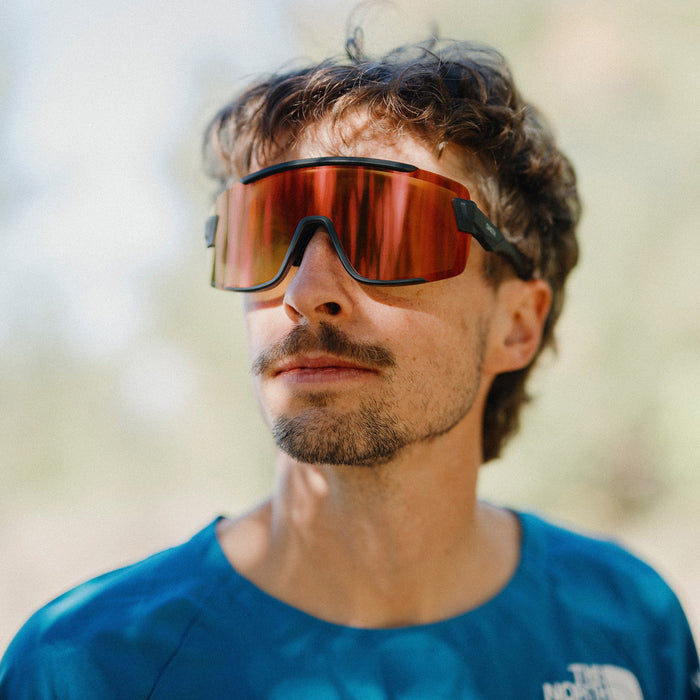 Smith Wildcat Sunglasses Matte Black/ChromaPop Red Mirror + Clear