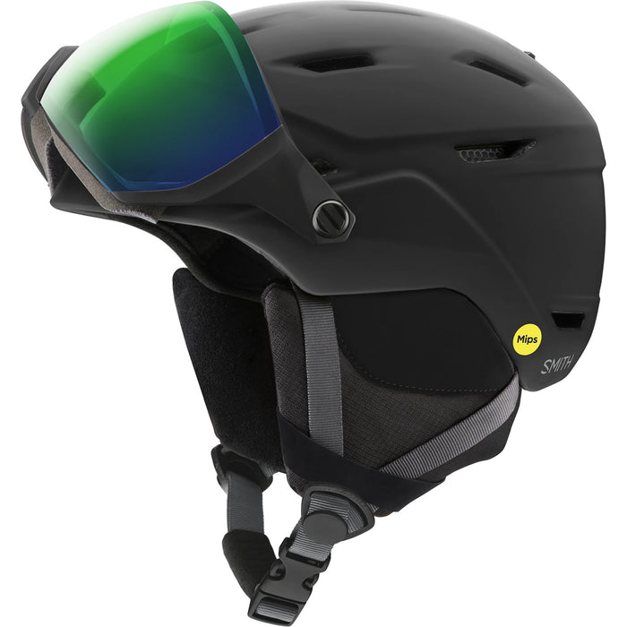 Smith Survey Jr. MIPS Helmet - Kids' Matte Black/Green Mirror
