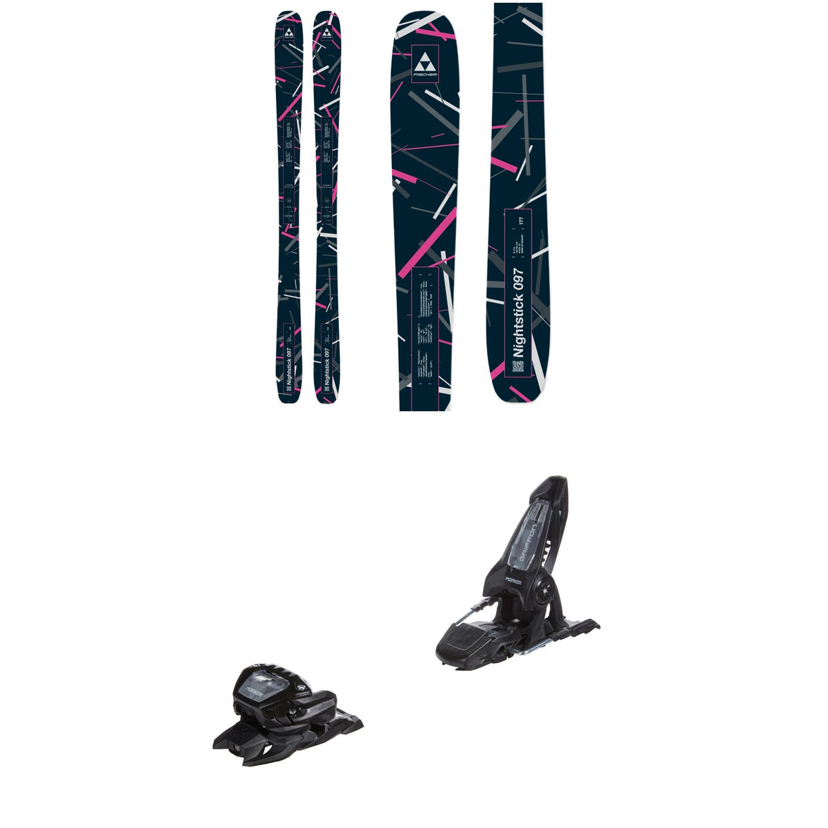 Fischer Nightstick 97 Skis + Marker Griffon 13 ID Ski Bindings 2026