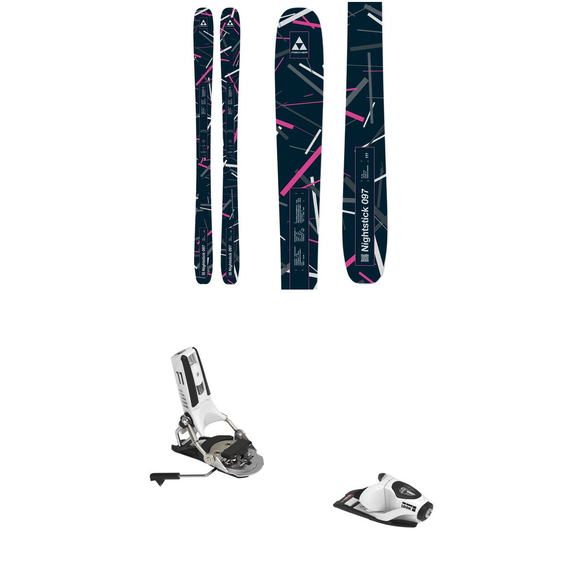 Fischer Nightstick 97 Skis + Look Pivot 2.0 11 GW Ski Bindings 2026