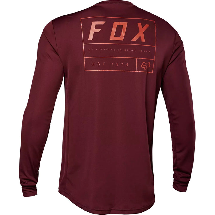Fox Racing Ranger Swath Long-Sleeve Jersey Dark Maroon