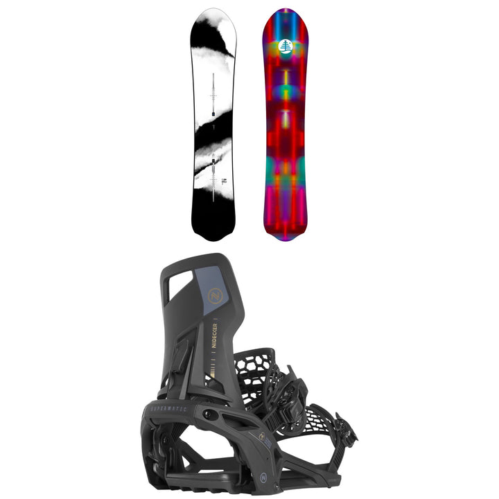 Burton Family Tree Alekesam Snowboard + Nidecker Supermatic Snowboard Bindings 2025
