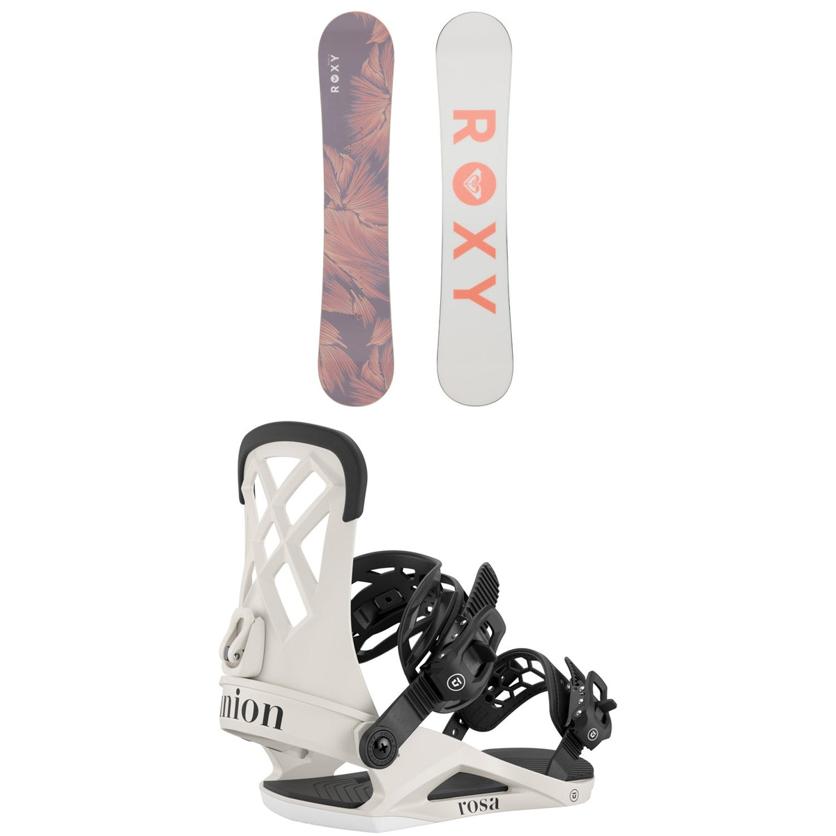Roxy Raina LTD Snowboard + Union Rosa Snowboard Bindings - Women's 2026