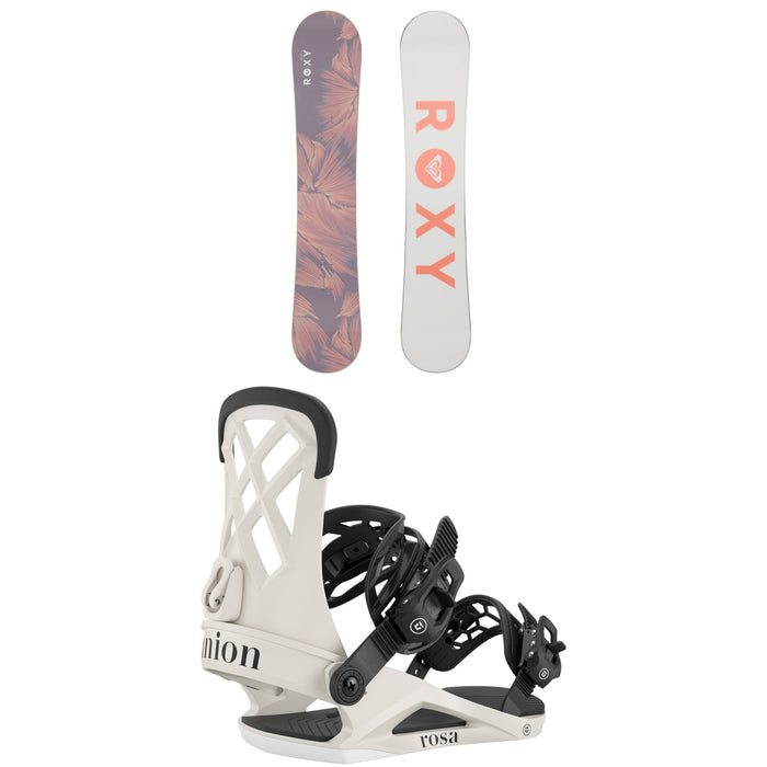 Roxy Raina LTD Snowboard + Union Rosa Snowboard Bindings - Women's 2026