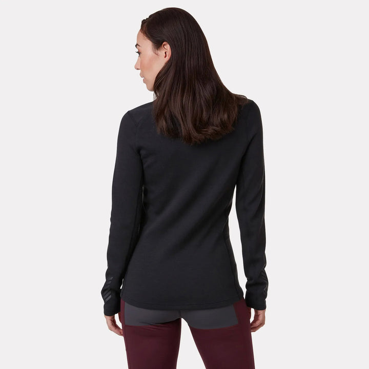 Helly Hansen Lifa Merino Midweight Crew Baselayer Top - Women's Black