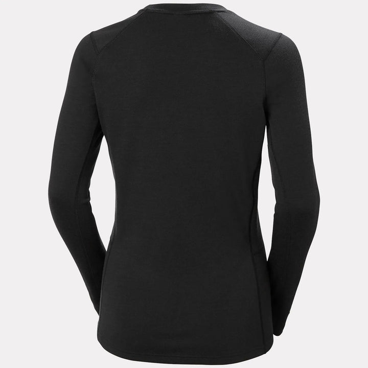 Helly Hansen Lifa Merino Midweight Crew Baselayer Top - Women's Black