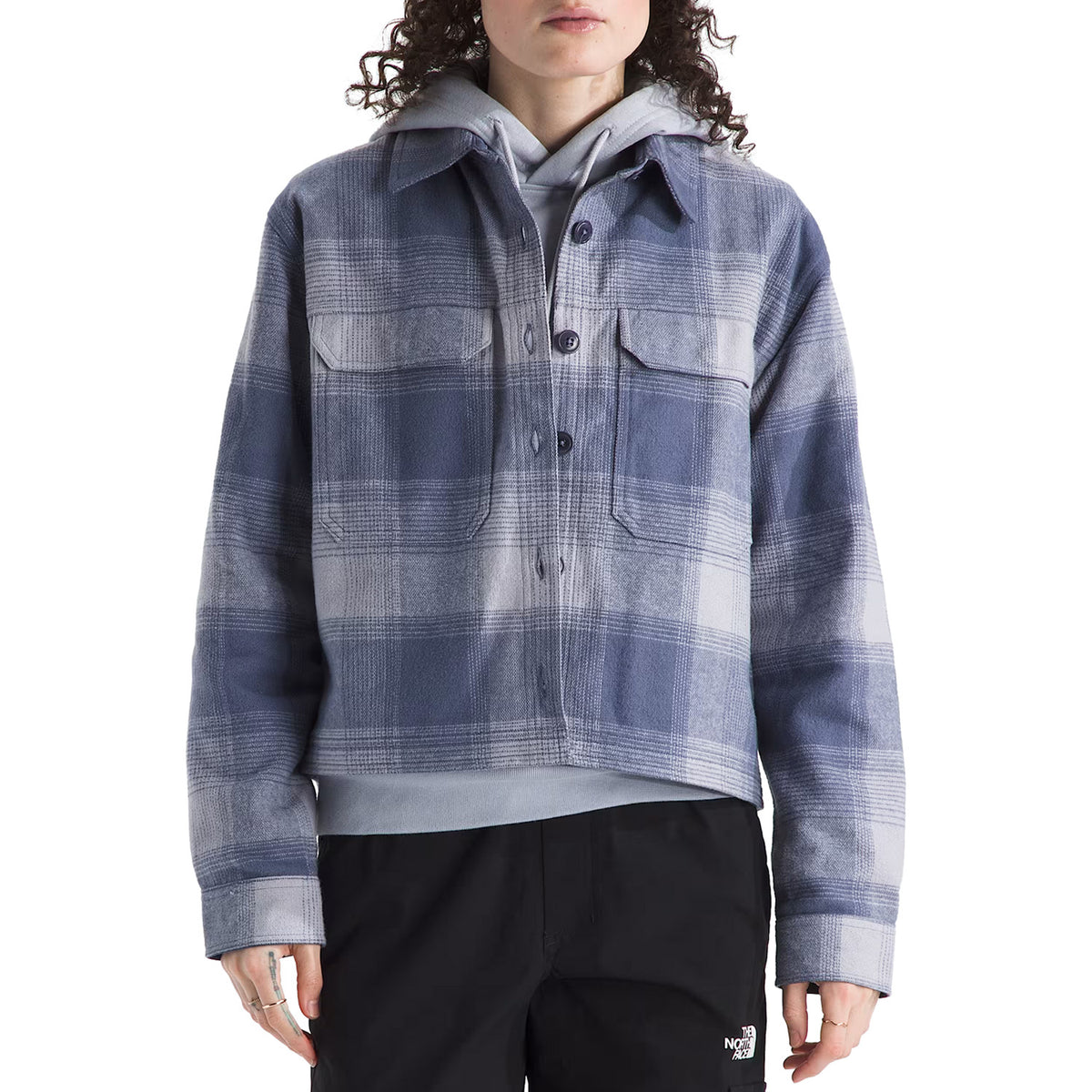 The North Face Valley Flannel Shirt - Women's Twilight Galaxy TNF Shadow Plaid