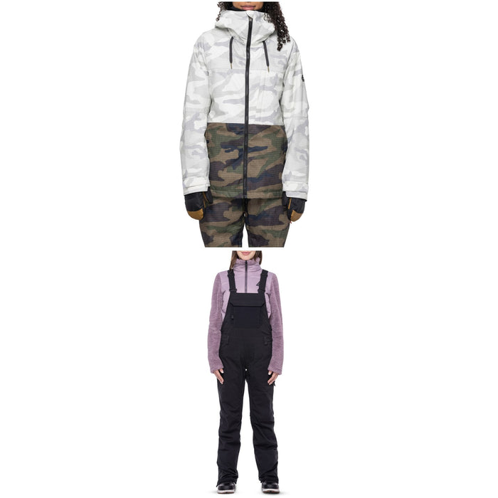 686 Athena Insulated Jacket + Black Magic Insulated Bibs - Women's 2024