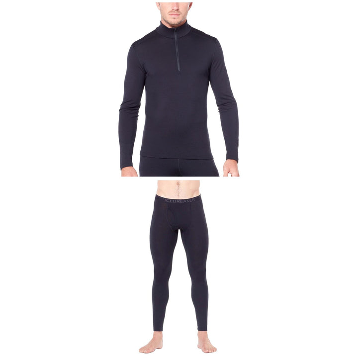 Icebreaker 200 Oasis Long Sleeve Half Zip Top + Fly Leggings 2022