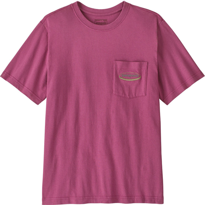 Patagonia Midweight '95 Oval Logo Pocket T-Shirt - Men's Faded Magenta