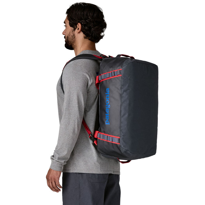 Patagonia Black Hole 40L Duffel Bag Smolder Blue w/Amanita Red