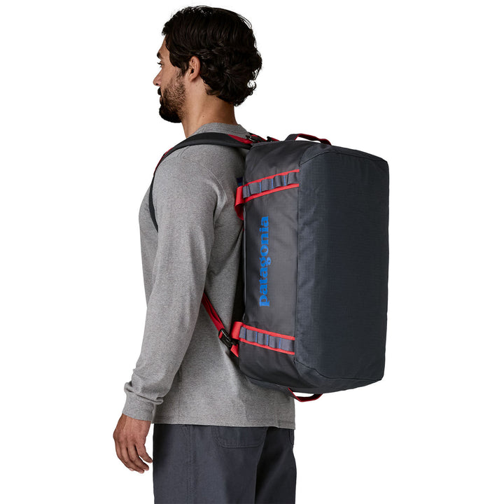 Patagonia Black Hole 40L Duffel Bag Smolder Blue w/Amanita Red