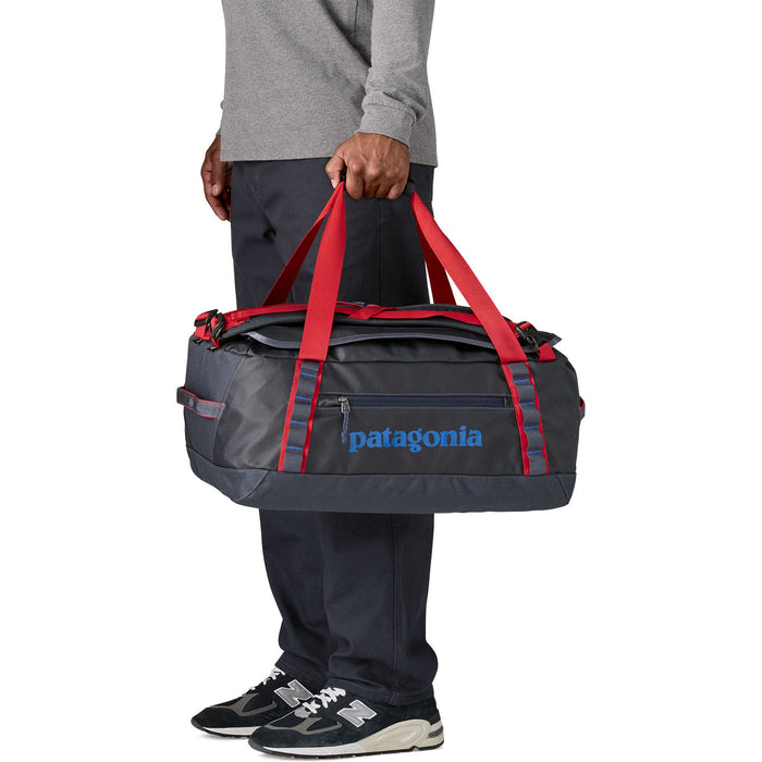 Patagonia Black Hole 40L Duffel Bag Smolder Blue w/Amanita Red