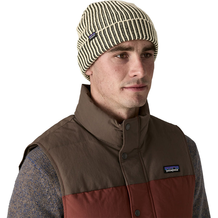 Patagonia Fishermans Rolled Beanie Contrast Stripe/Black