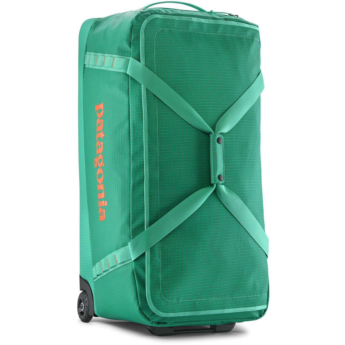 Patagonia Black Hole® 100L Wheeled Duffel Bag Smolder Blue w/Amanita Red