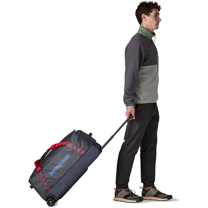Patagonia Black Hole® 70L Wheeled Duffel Bag Smolder Blue w/Amanita Red