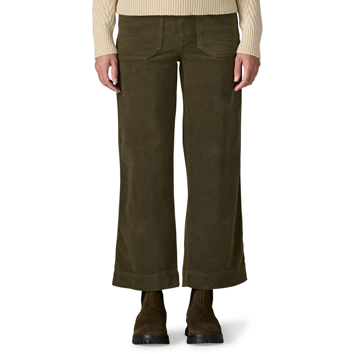 Patagonia Wide Leg Cord Pants - Women's Basin Green