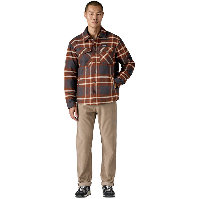 Patagonia Lightweight Insulated Fjord Flannel Shirt - Men's Ashore: Ink Black