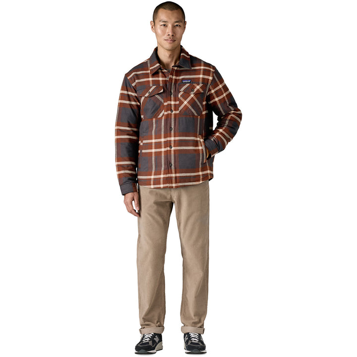 Patagonia Lightweight Insulated Fjord Flannel Shirt - Men's Ashore: Ink Black