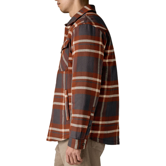 Patagonia Lightweight Insulated Fjord Flannel Shirt - Men's Ashore: Ink Black