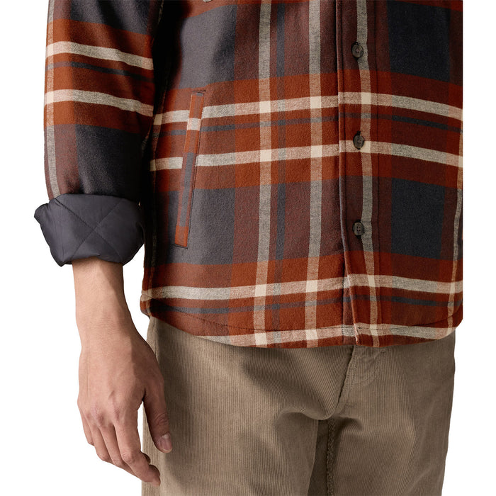 Patagonia Lightweight Insulated Fjord Flannel Shirt - Men's Ashore: Ink Black