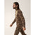 Arc'teryx Rho LT Zip Neck Print Top - Men's Carob Grottoflage