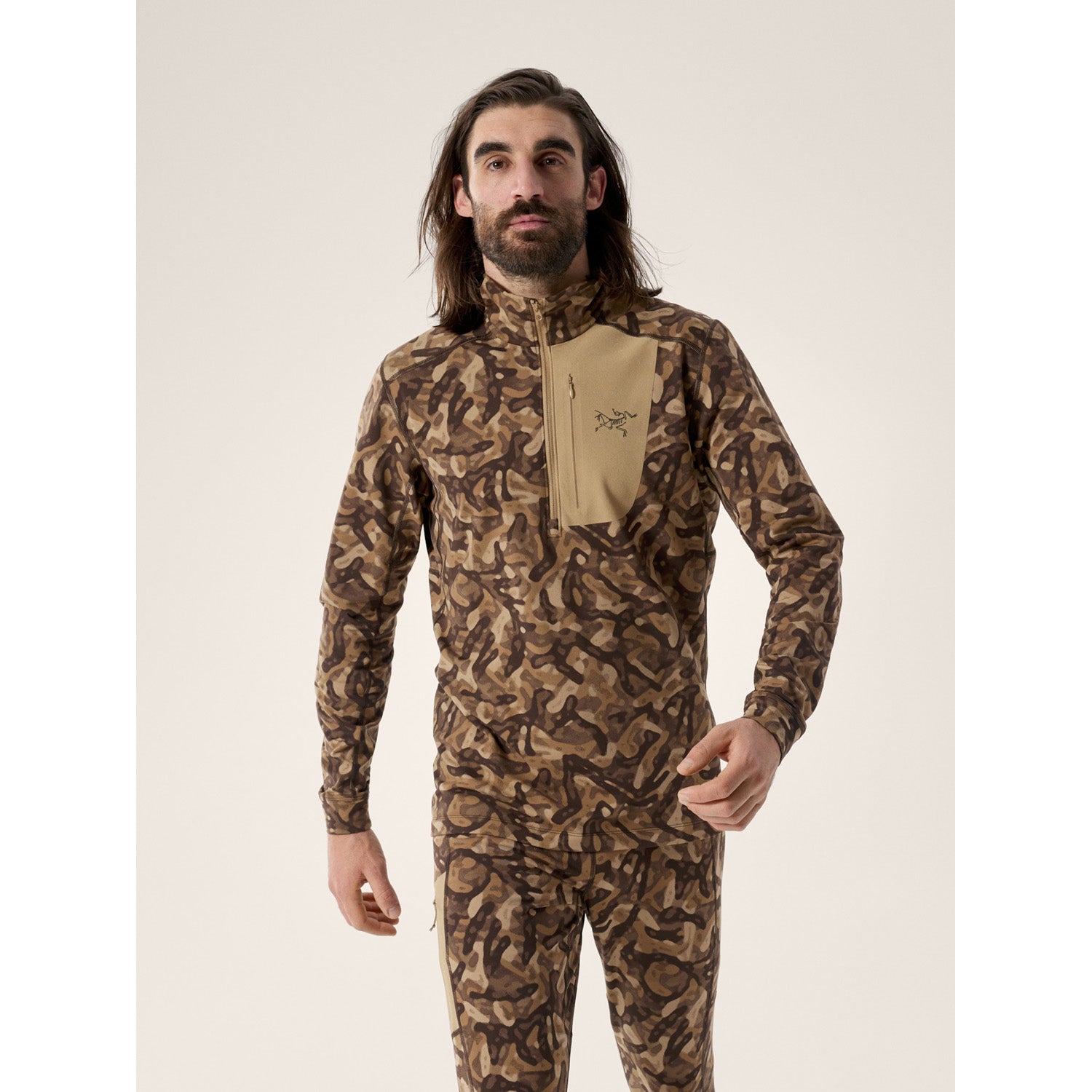 Arc'teryx Rho LT Zip Neck Print Top - Men's – evo