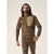 Arc'teryx Rho LT Zip Neck Print Top - Men's Carob Grottoflage