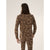 Arc'teryx Rho LT Zip Neck Print Top - Men's Carob Grottoflage