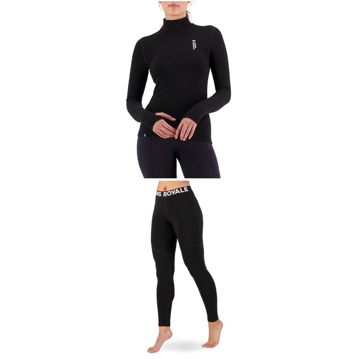 MONS ROYALE Cascade Mock Neck Top + Leggings - Women's 2023