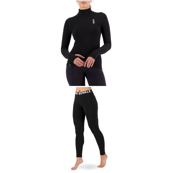 MONS ROYALE Cascade Mock Neck Top + Leggings - Women's 2023
