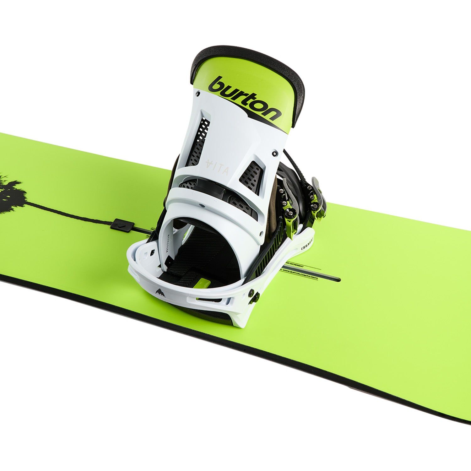 Burton Men's Malavita Snowboard Bindings 2026 Green/White/Black L