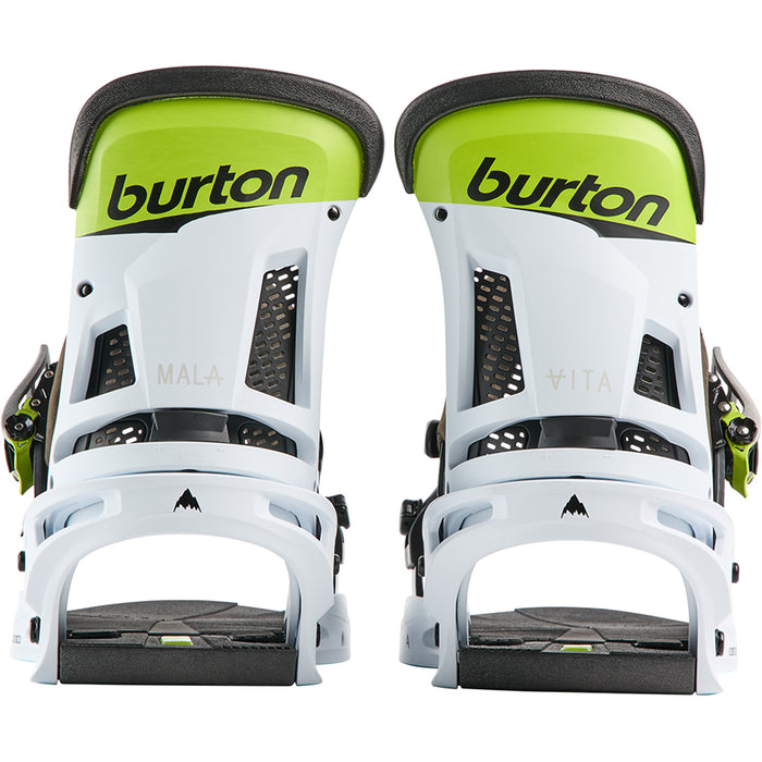 Burton Malavita Snowboard Bindings 2026 Green/White/Black