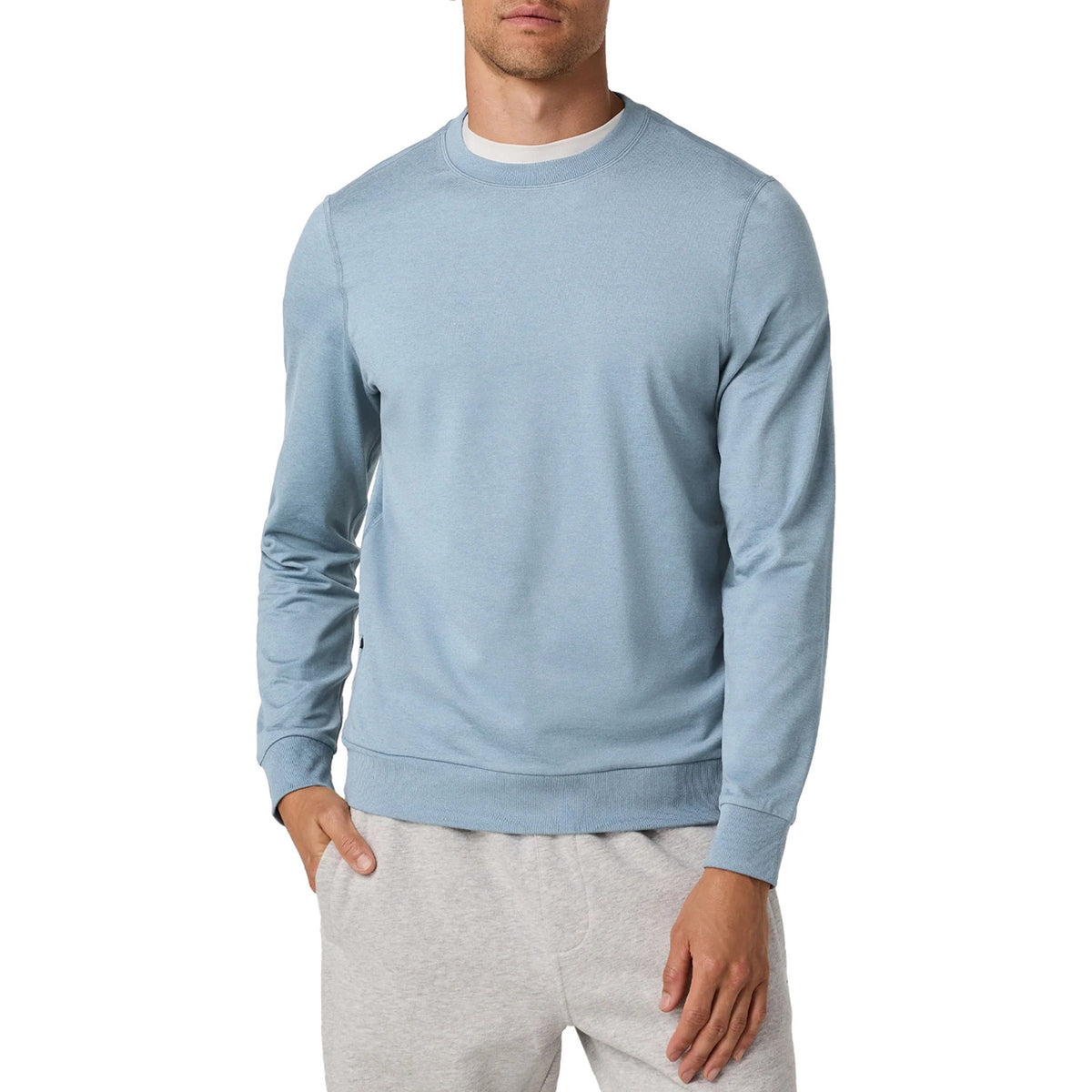 Vuori Ponto Performance Crew - Men's Flint Heather