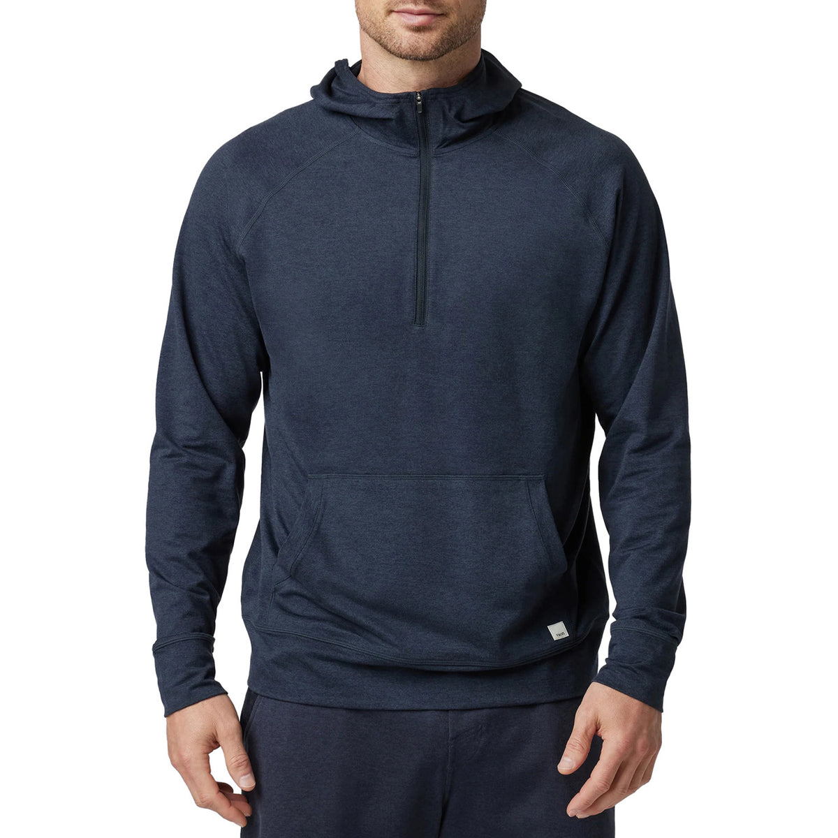 Vuori Ponto Performance 1/2 Zip Hoodie - Men's Midnight Heather