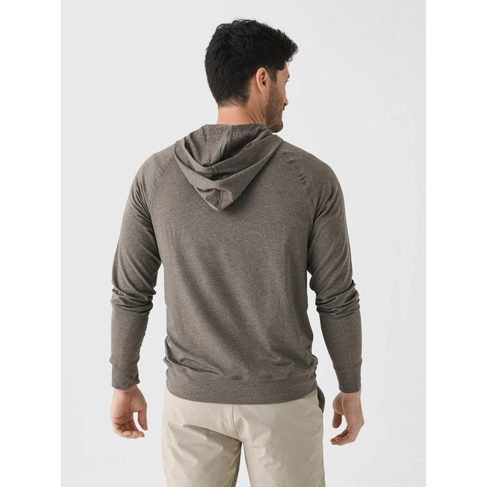 Vuori Ponto Performance 1/2 Zip Hoodie - Men's Warm Grey Heather